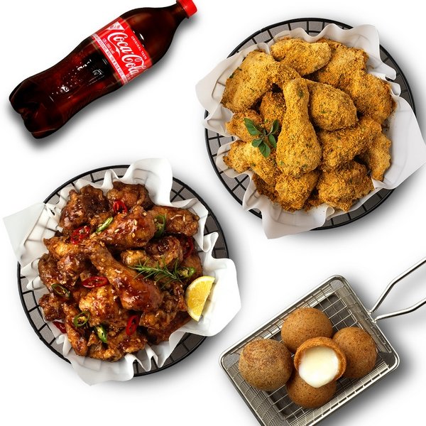 뿌링클+맛초킹+치즈볼+콜라1.25L